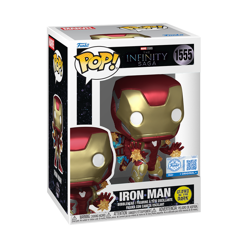 Funko Pop! Plus Iron Man (Glow) – Marvel Collection #1265 (Exclusive Edition)