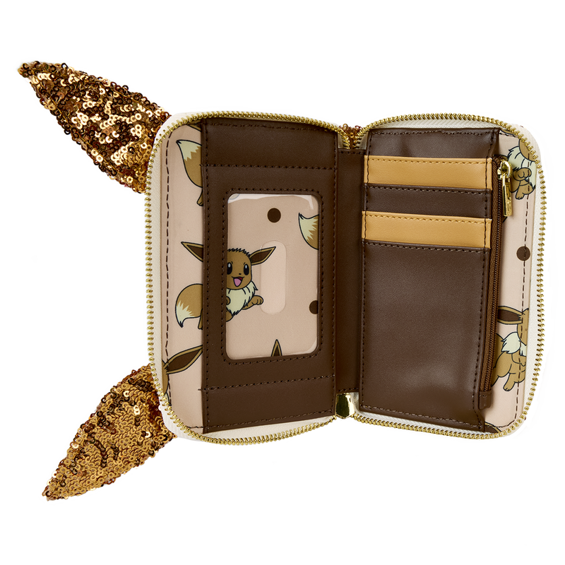 Exclusive Eevee Sequin Cosplay Zip Around Wallet