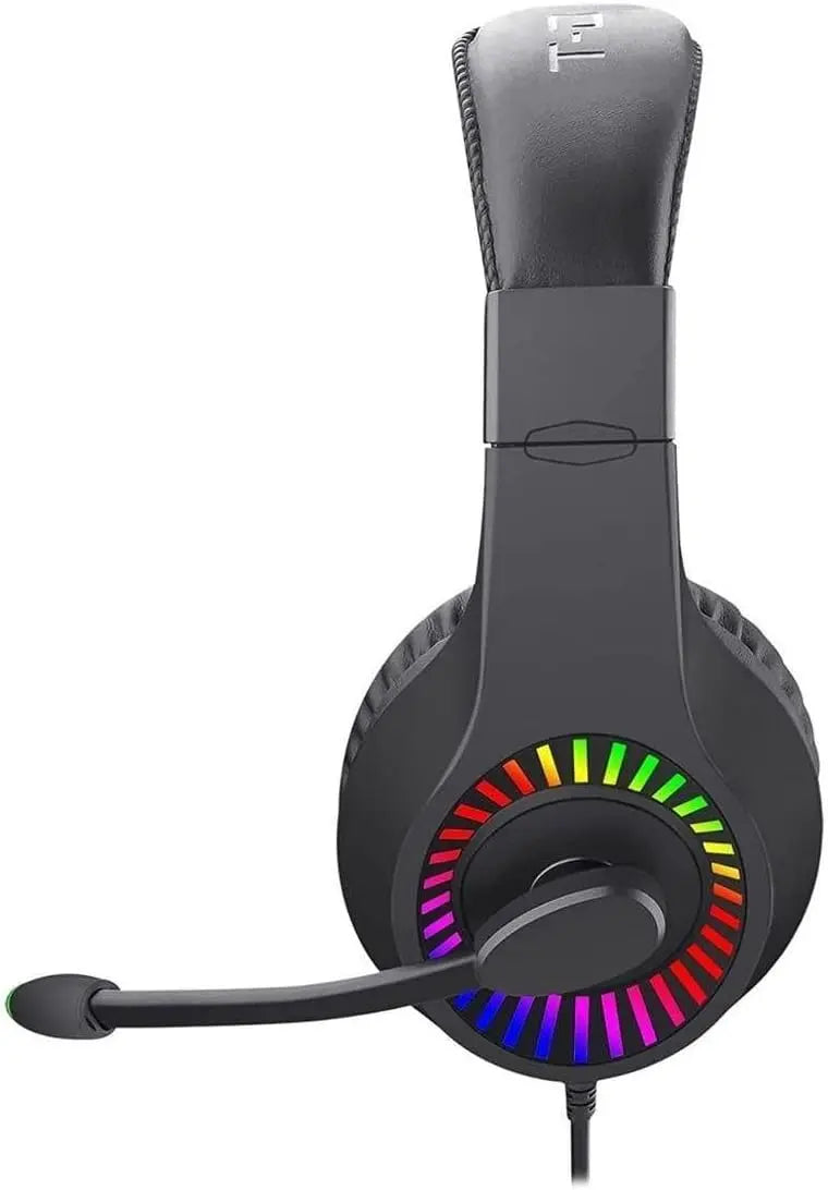 Caspian RGB Gaming Headset – Black, Adjustable Microphone, One Size