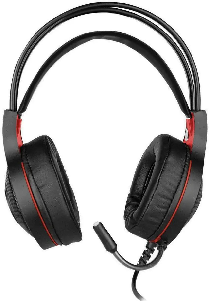 Evolut EG301R Temis Red Gaming Headset – Wired, Stereo Sound & Adjustable Microphone