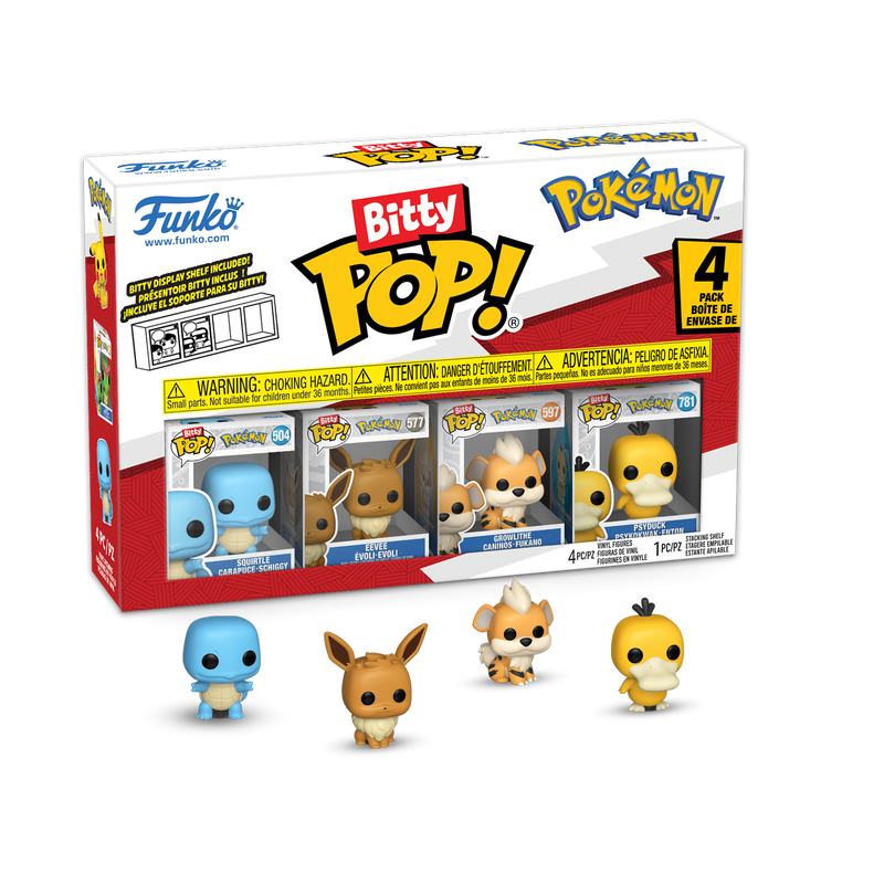 Funko Bitty Pop! Pokémon 4-Pack – Series 4 (Exclusive Edition)