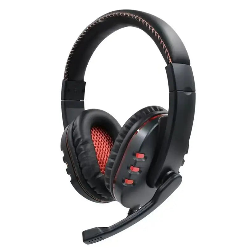 Ergonomic Gaming Headset – Deep Bass, Built-in Microphone, 3.5mm Plug, for PC & Consoles