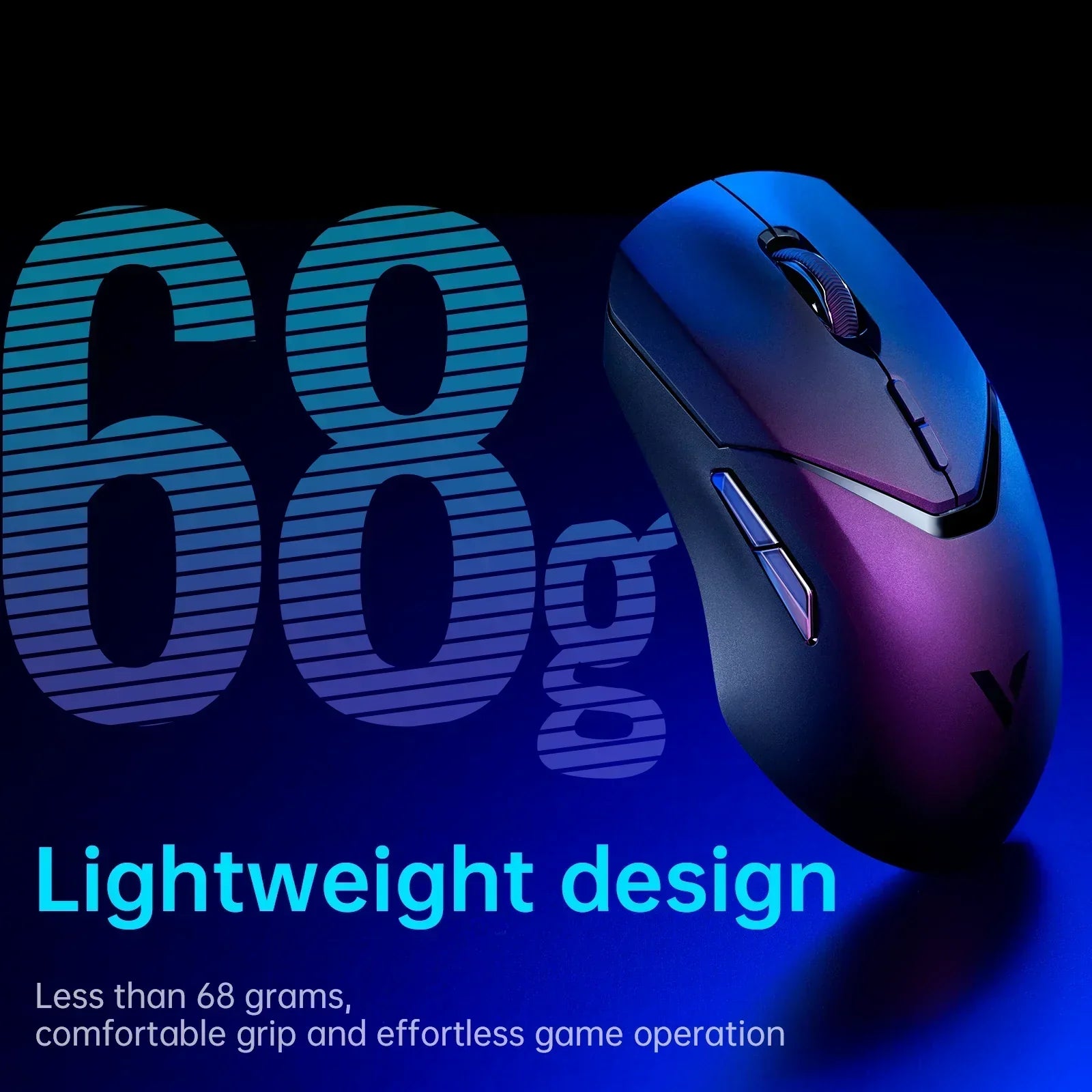 Mouse Gaming Esports Grade 68g Ultra-Light 26000DPI 8 Buttons Optical PAW3398 Computer Mouse For Laptop PC