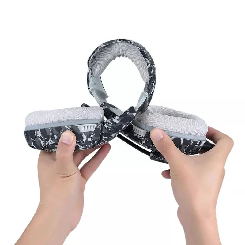 Onikuma K1-B Gaming Headset – Camouflage Design, Noise-Cancelling Mic, for PC, Mobile & Consoles
