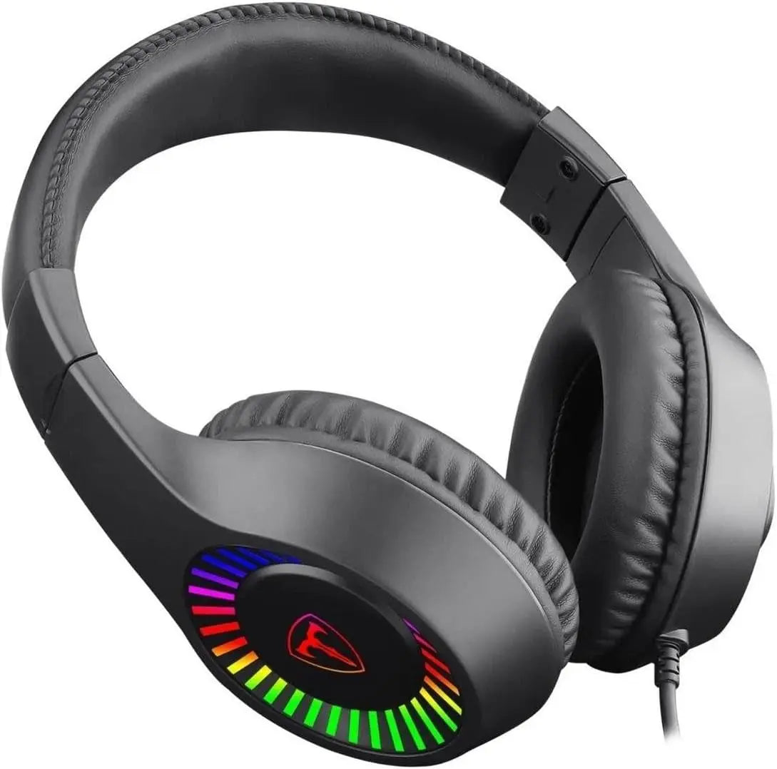 Caspian RGB Gaming Headset – Black, Adjustable Microphone, One Size