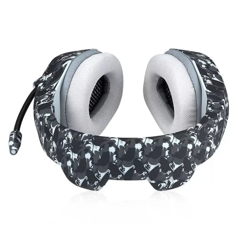 Onikuma K1-B Gaming Headset – Camouflage Design, Noise-Cancelling Mic, for PC, Mobile & Consoles
