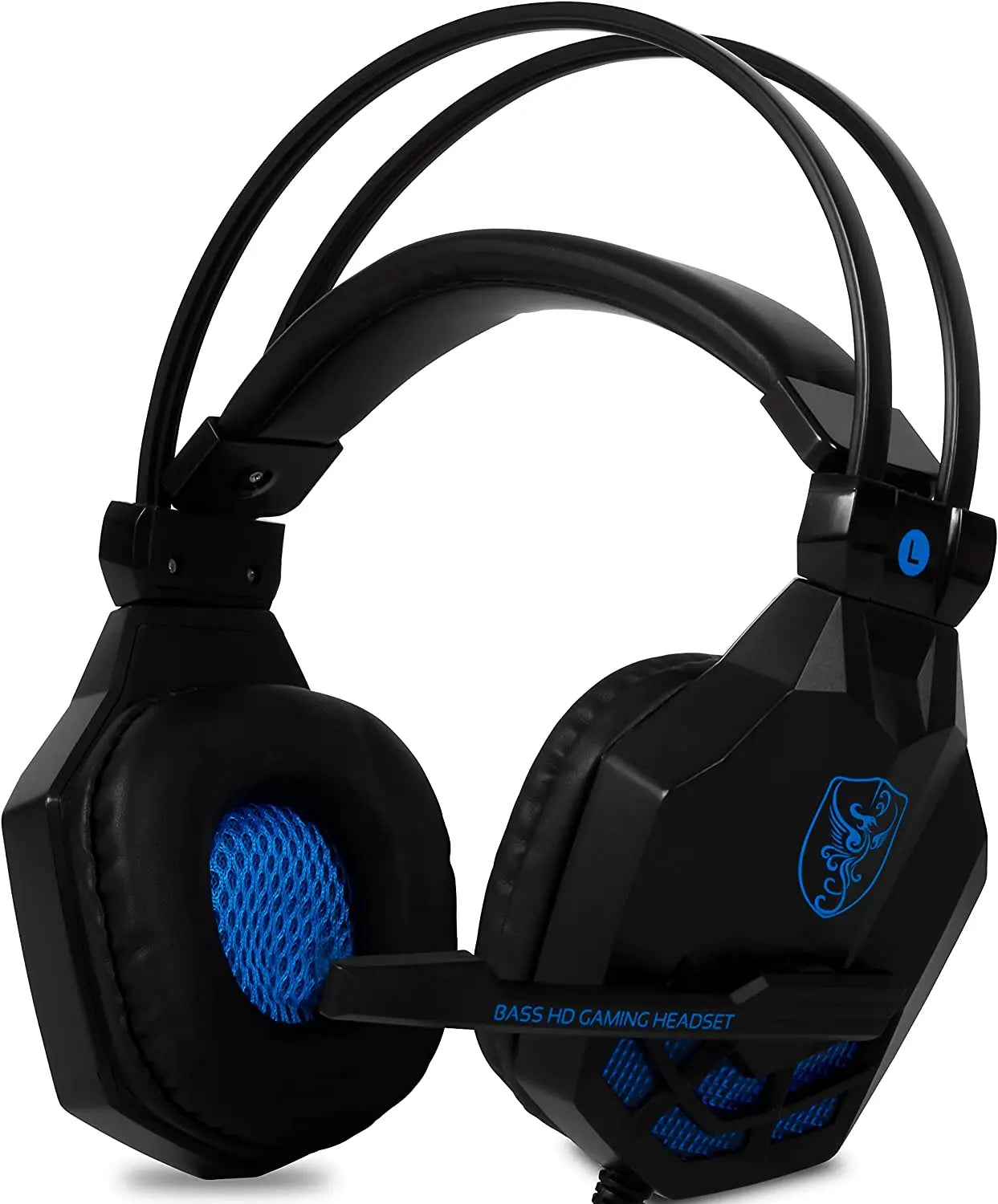 Stereo Gaming Headset – Adjustable Microphone, 3.5mm Adapter, for PC, Mobile & Consoles