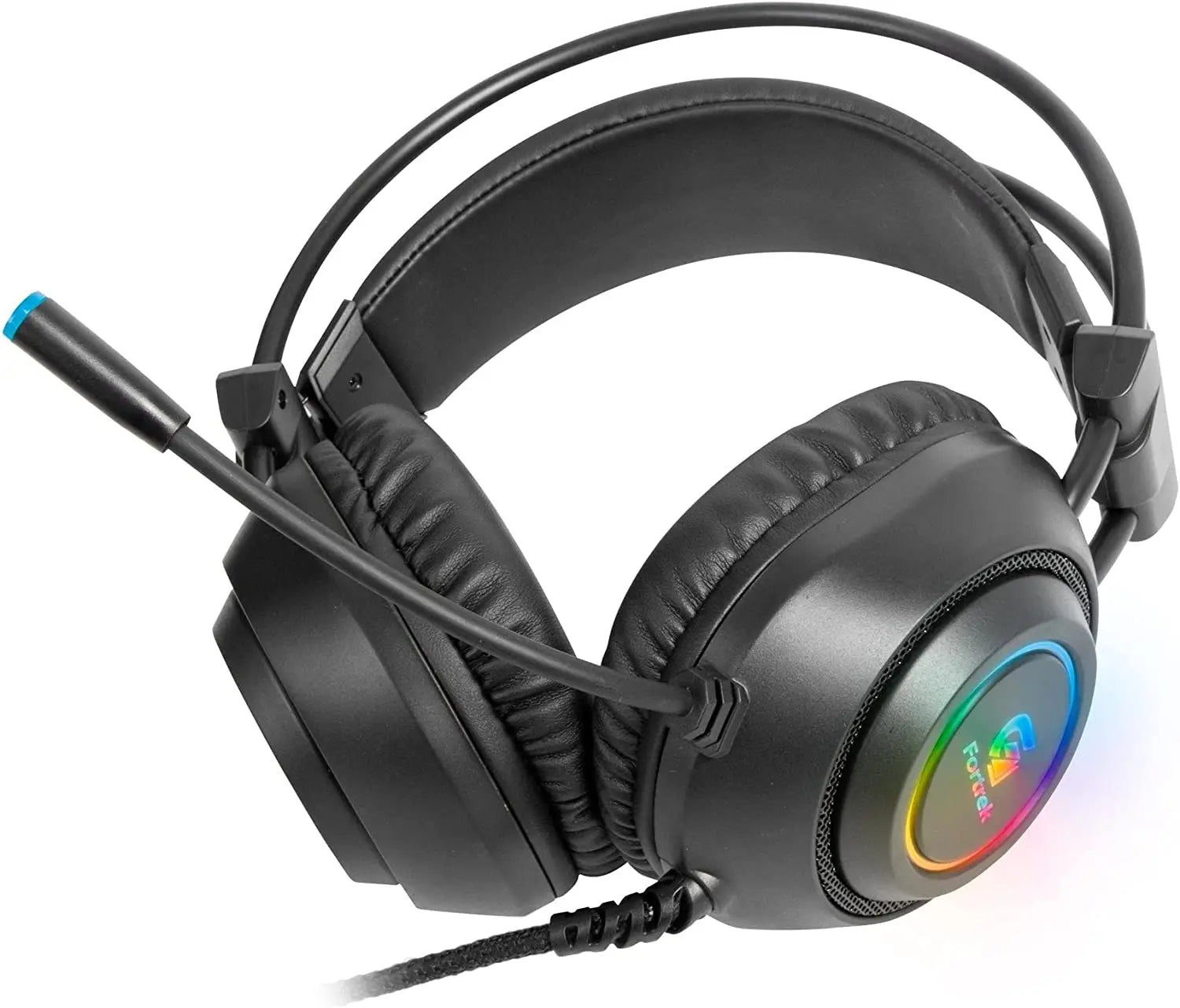 Crusader RGB Gaming Headset – Black, Surround Sound, Adjustable Microphone